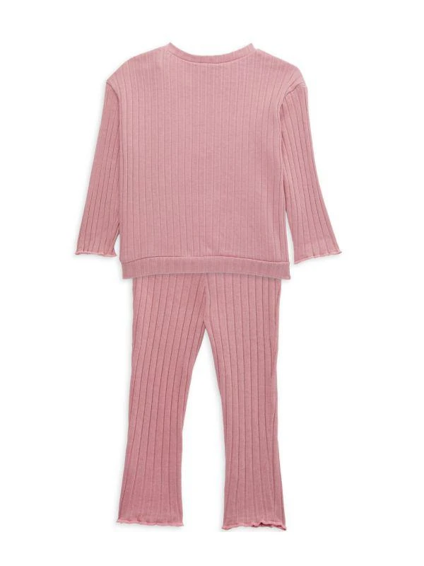 商品Calvin Klein|Baby Girl's 3-Piece Top, Leggings & Headband,价格¥203,第2张图片详细描述