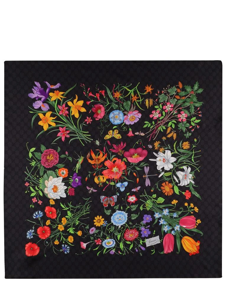 商品Gucci|Flora Silk Scarf,价格¥3784,第1张图片