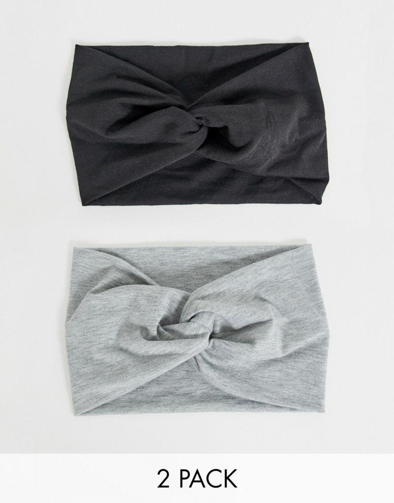 商品ASOS|ASOS DESIGN pack of 2 twist front headbands,价格¥71,第1张图片