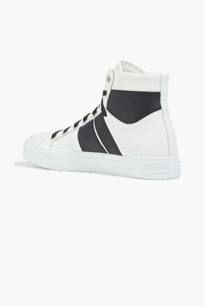 商品AMIRI|Sunset two-tone pebbled-leather high-top sneakers,价格¥901,第3张图片详细描述