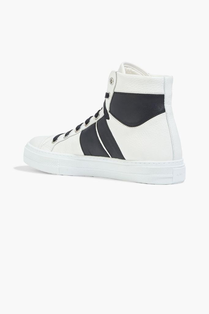 商品AMIRI|Sunset two-tone pebbled-leather high-top sneakers,价格¥2172,第5张图片详细描述