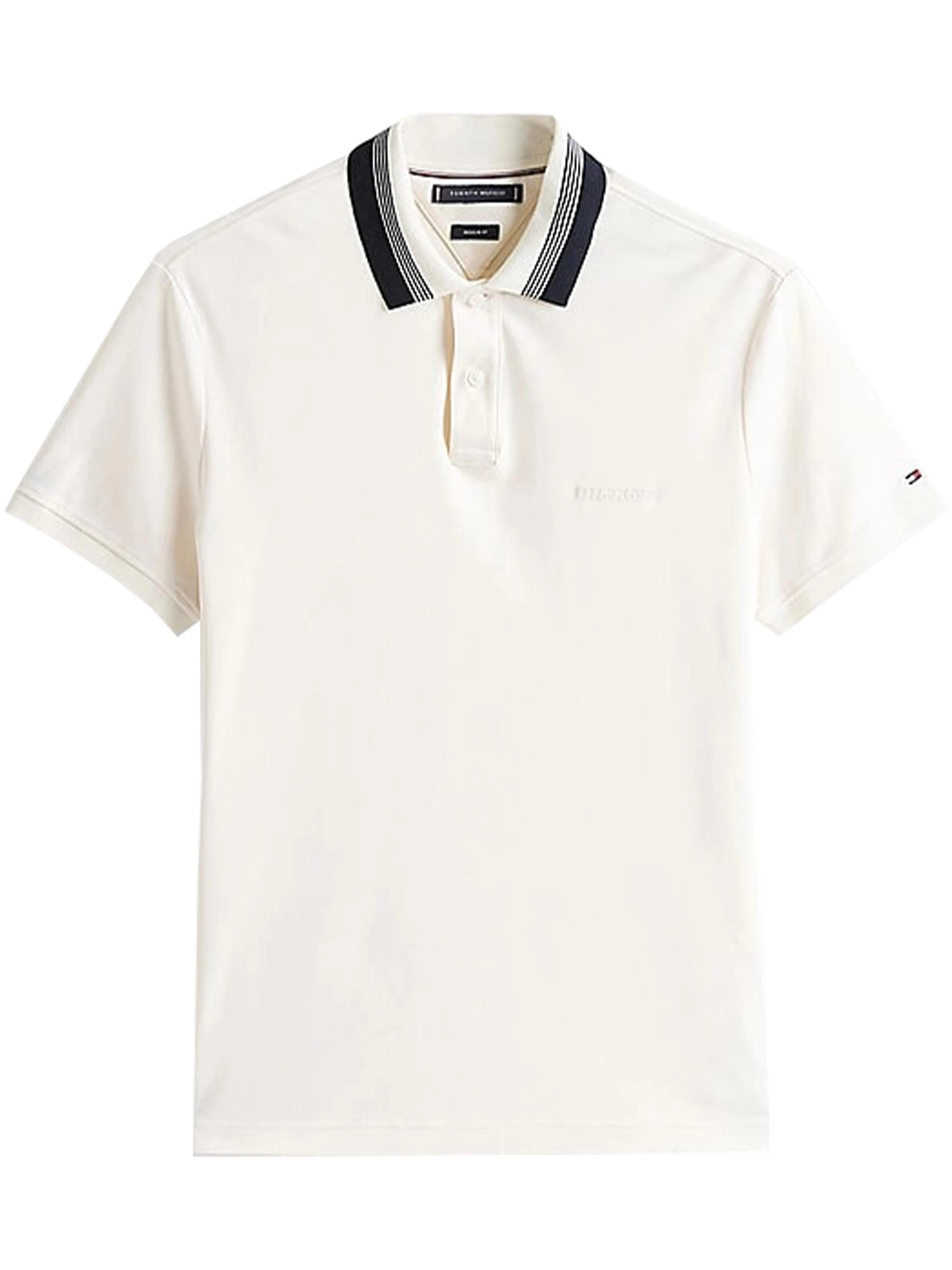 商品【商品预售7天】 Tommy Hilfiger|Tommy Hilfiger 男士POLO衫 MW0MW38466Z00 白色,价格¥790,第1张图片