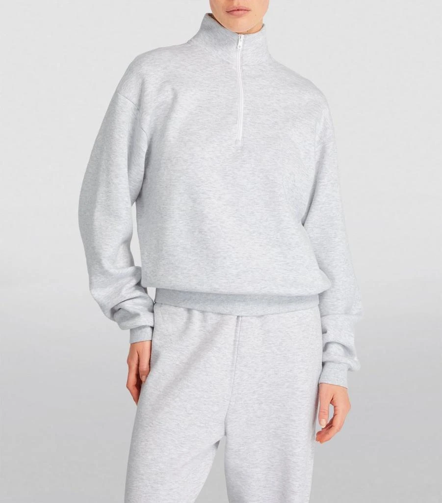 商品SKIMS|Cotton-Blend Half-Zip Sweatshirt,价格¥698,第3张图片详细描述