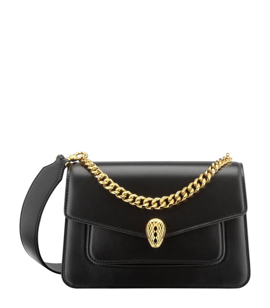 Leather Serpenti Forever Cross-Body Bag商品第1张图片规格展示