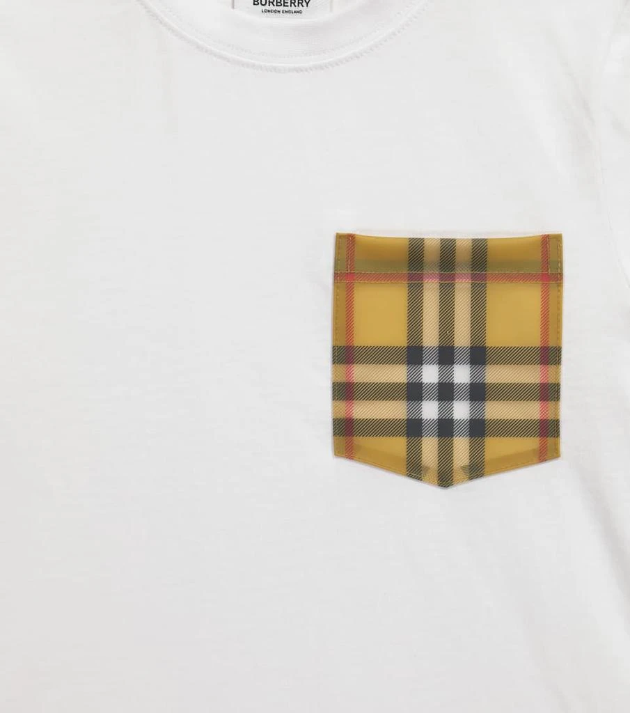 商品Burberry|Vintage Check棉质针织T恤,价格¥1346,第3张图片详细描述
