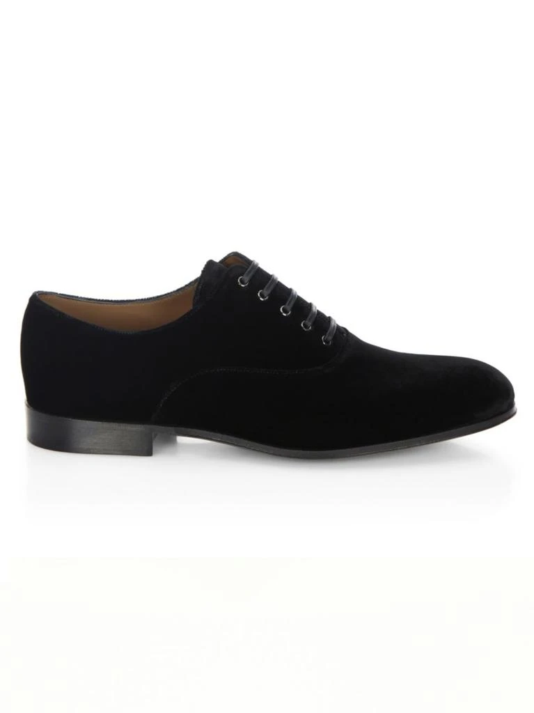 商品Gianvito Rossi|Lace-Up Velvet Oxfords,价格¥1570,第1张图片