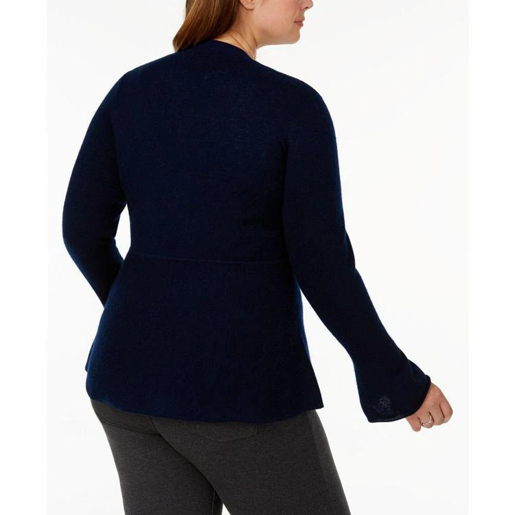 商品Charter Club|大码 Cashmere Peplum Cardigan, Created for Macy's,价格¥450,第2张图片详细描述