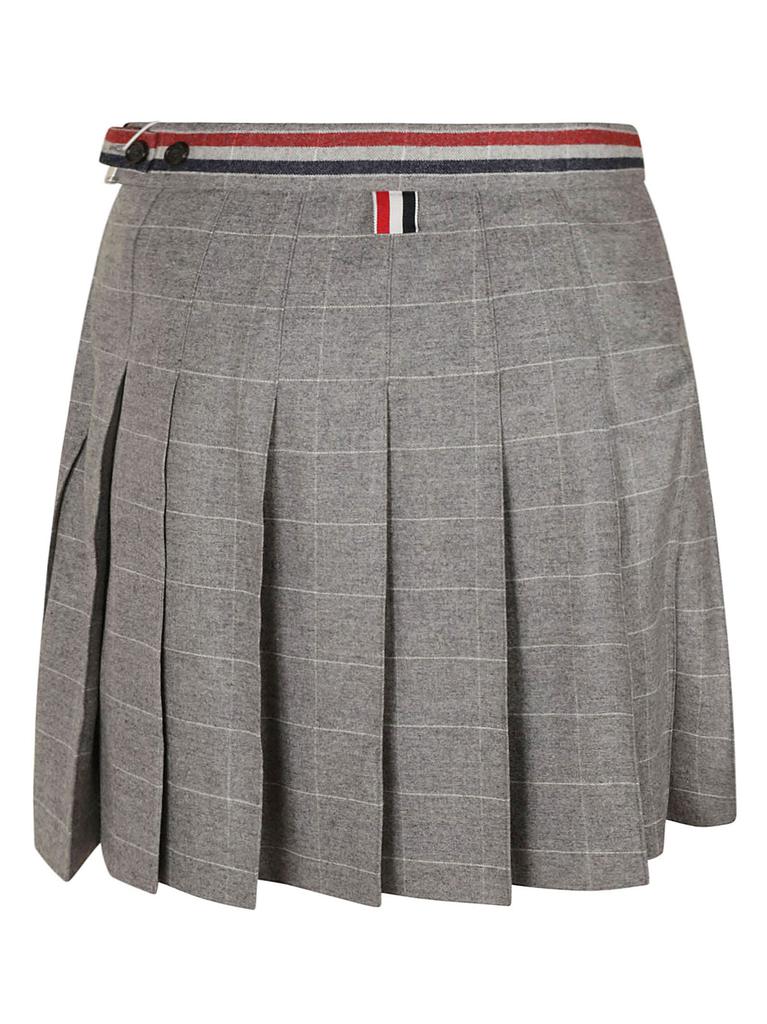 Thom Browne Thigh Length Dropped Back Pleated Skirt商品第2张图片规格展示