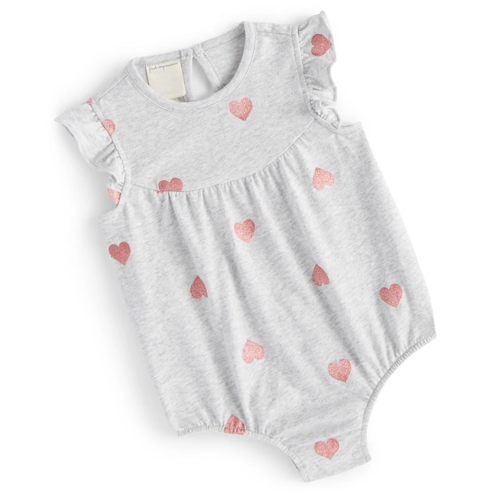 商品First Impressions|Baby Girls Heart Sunsuit, Created for Macy's,价格¥56,第1张图片