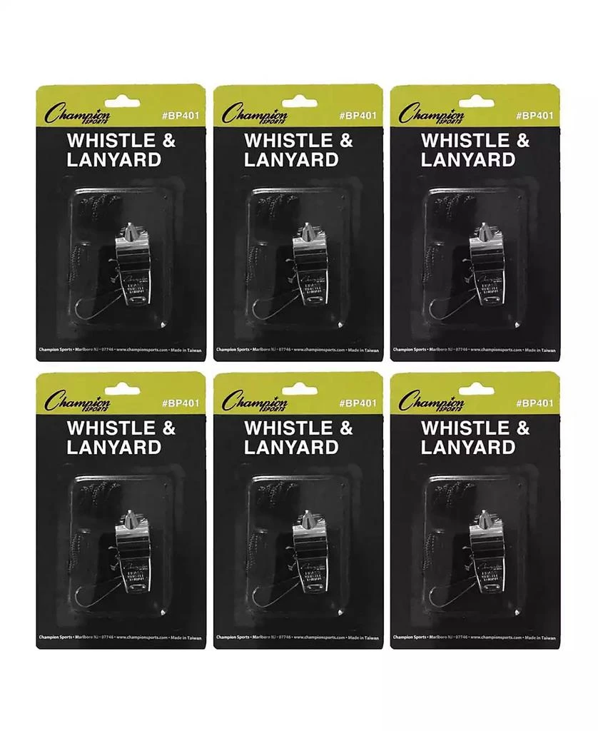 商品Champion Sports|Metal Whistle Lanyard Pack, Set of 6,价格¥267,第1张图片