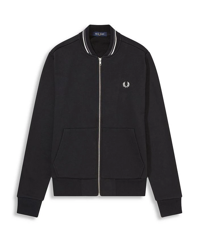 商品Fred Perry|Cotton-Blend Full-Zip Bomber Sweatshirt ,价格¥443,第3张图片详细描述