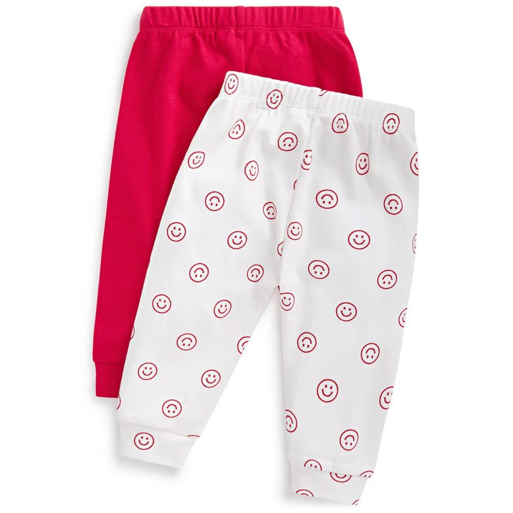 商品First Impressions|Baby Boys & Girls Smiley Splash Jogger Pants, Pack of 2, Created for Macy's,价格¥52,第2张图片详细描述