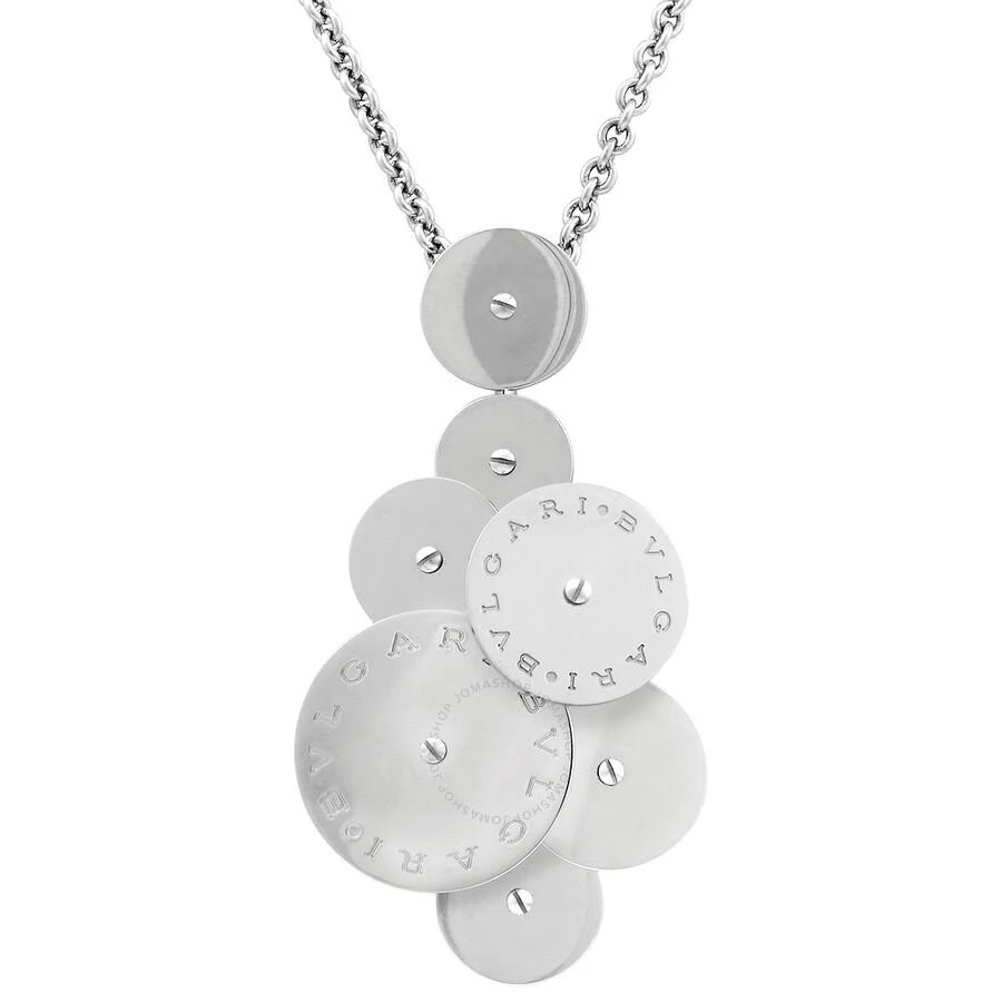 商品[二手商品] BVLGARI|Pre-owned Bvlgari Ladies Cicladi 18k White Gold Rotating Disc Pendant Chain Necklace,价格¥14998,第3张图片详细描述