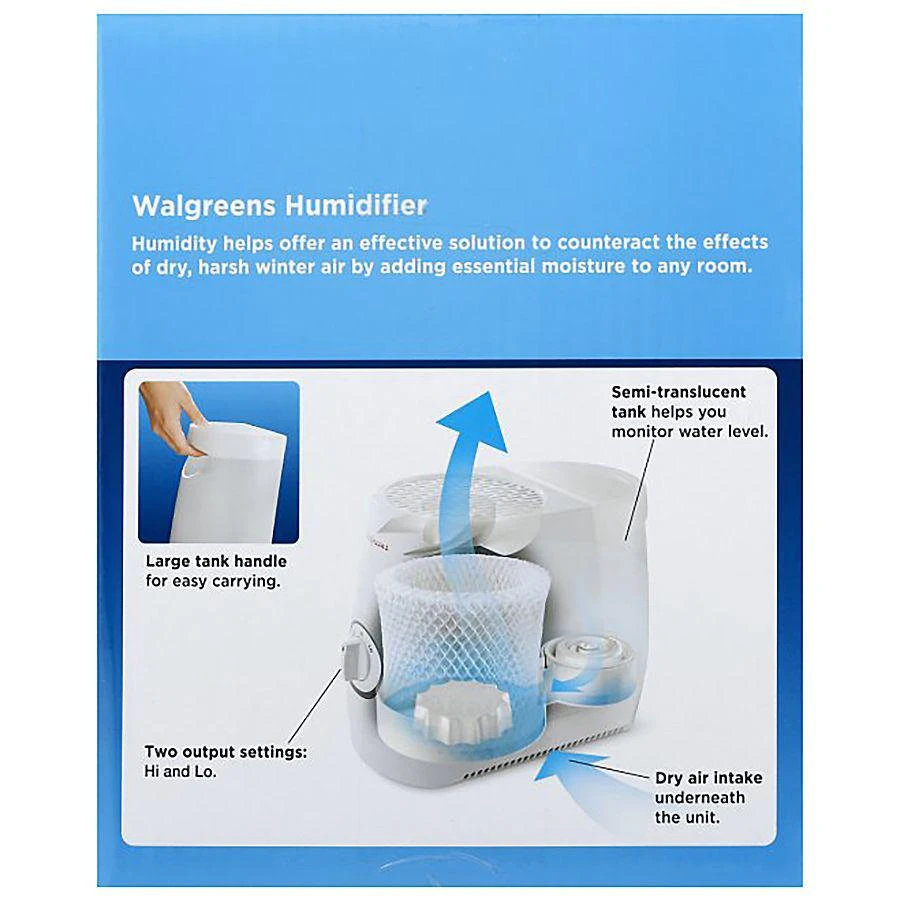 商品Walgreens|Cool Mist Humidifier,价格¥266,第2张图片详细描述