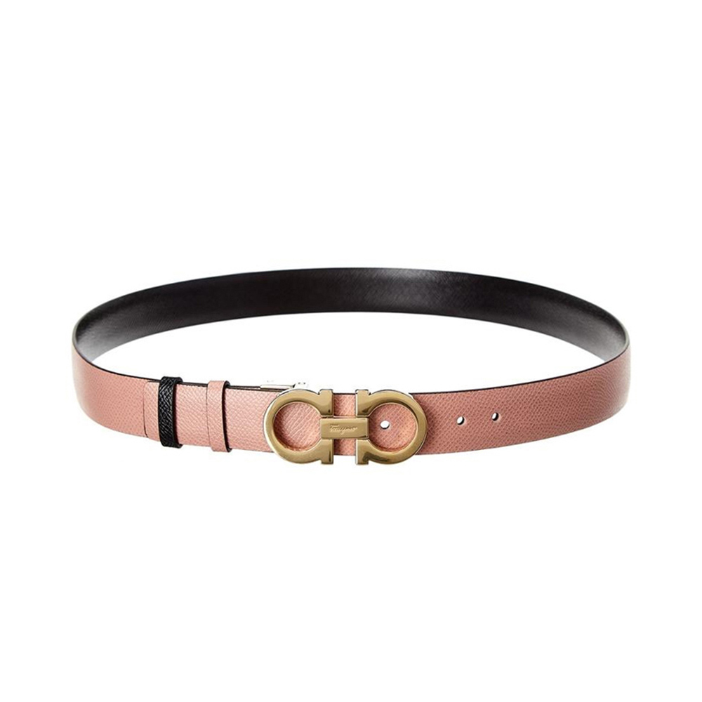 Salvatore Ferragamo 菲拉格慕 女士桃红色小牛皮腰带 698660【包装随机，部分无包装盒】商品第2张图片规格展示