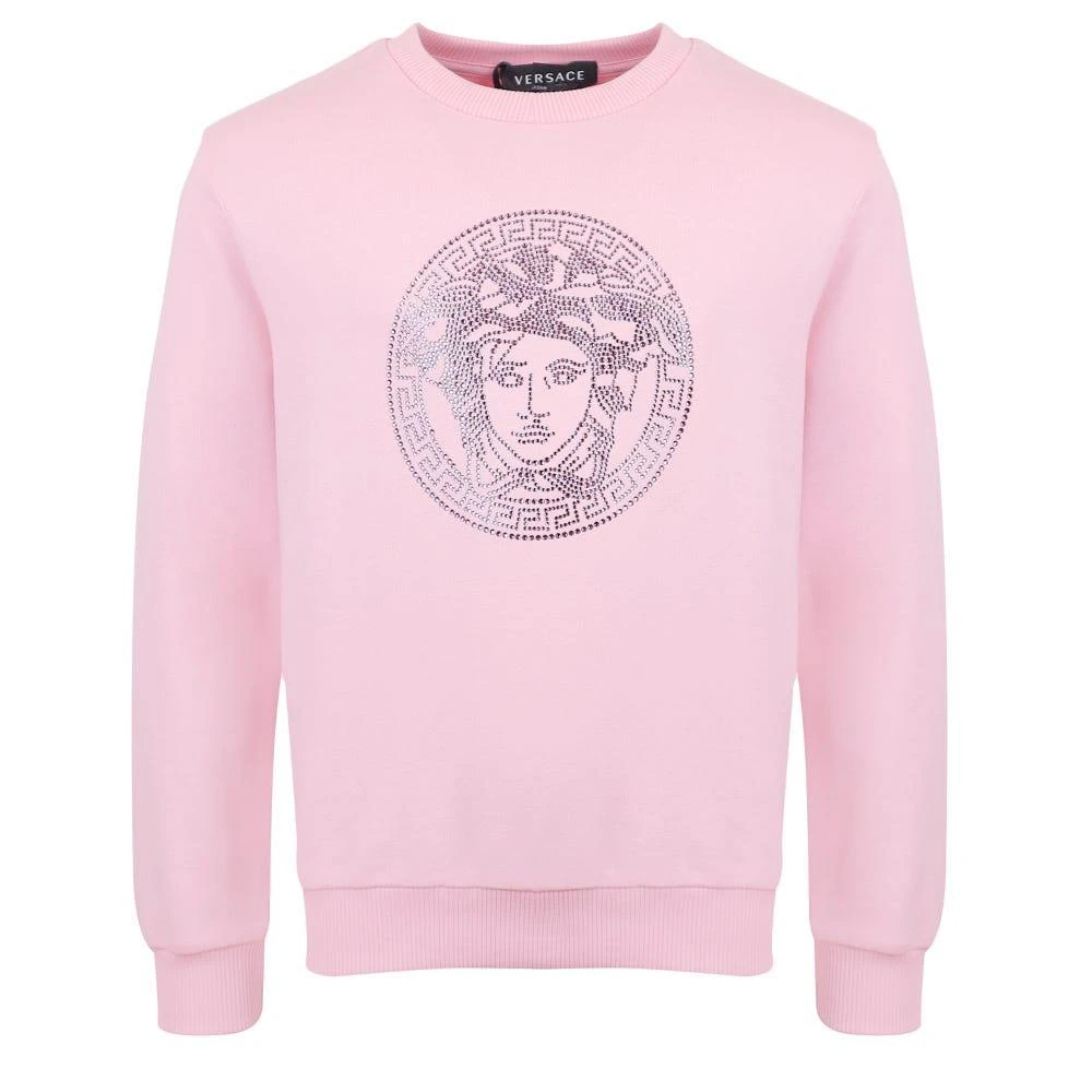 商品Versace|Pink Diamante Medusa Motif Sweatshirt,价格¥1183,第1张图片
