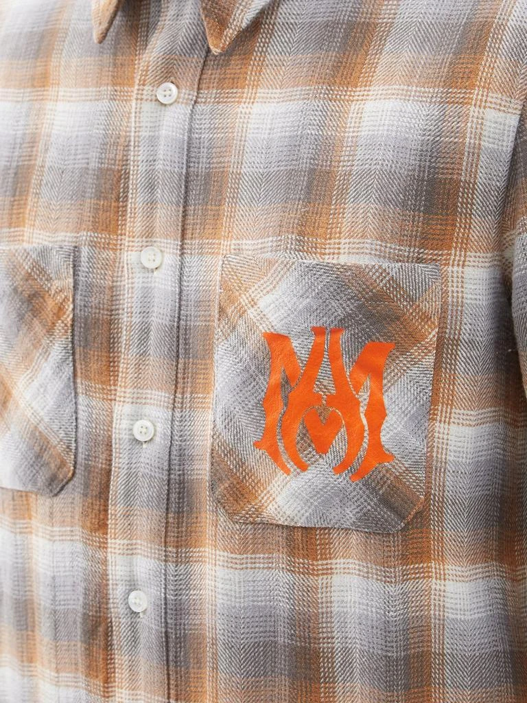 商品AMIRI|Logo-print check cotton shirt,价格¥3741,第4张图片详细描述