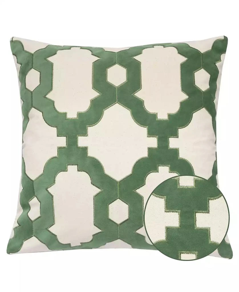 商品Homey Cozy|Gabriella Olive Cotton Decorative Pillow, 20" x 20",价格¥223,第1张图片