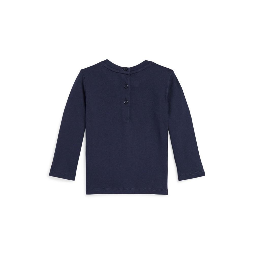 商品Ralph Lauren|Baby Boys Polo Bear Long-Sleeves T-shirt,价格¥238,第4张图片详细描述