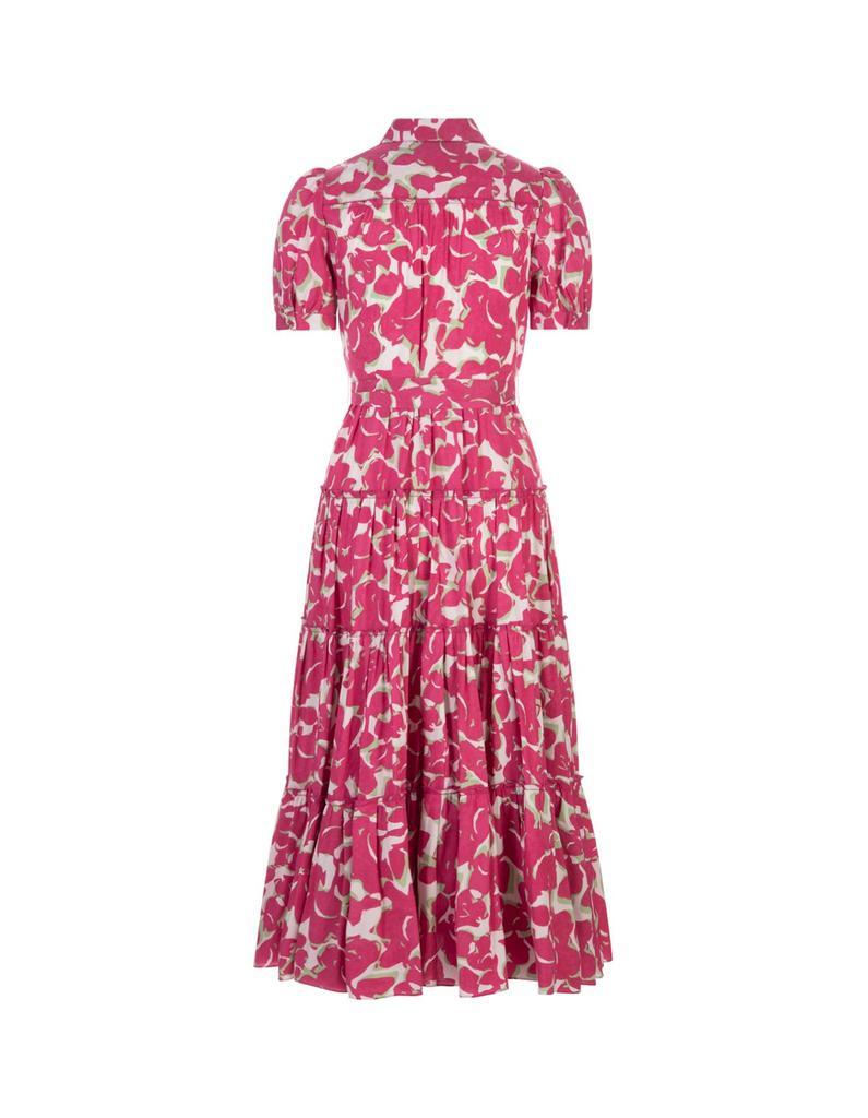 商品Diane von Furstenberg|Diane von Furstenberg Printed Puff Sleeved Queena Dress,价格¥5247,第2张图片详细描述