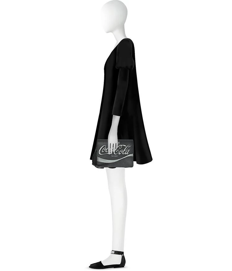商品PINKO|Pinko Solitario黑色生态皮革手拿包,价格¥837,第3张图片详细描述