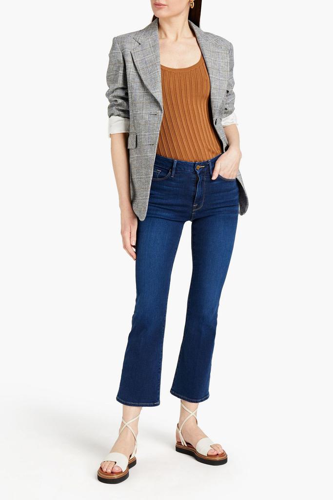 Le Crop Mini mid-rise kick-flare jeans商品第2张图片规格展示