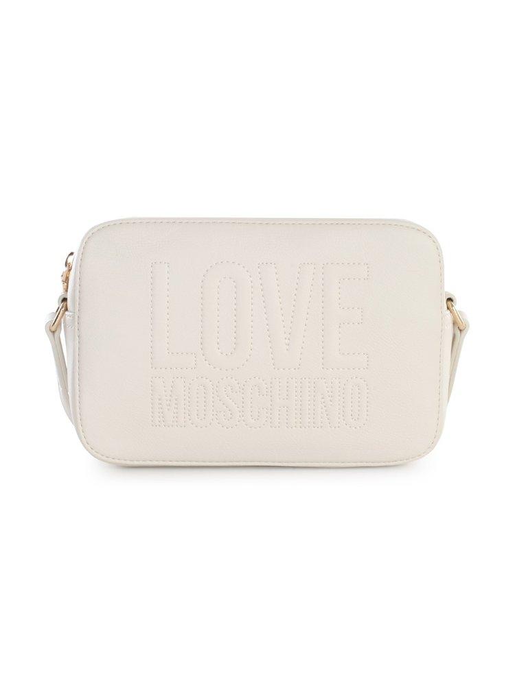 Love Moschino Logo Embossed Zipped Crossbody Bag商品第1张图片规格展示
