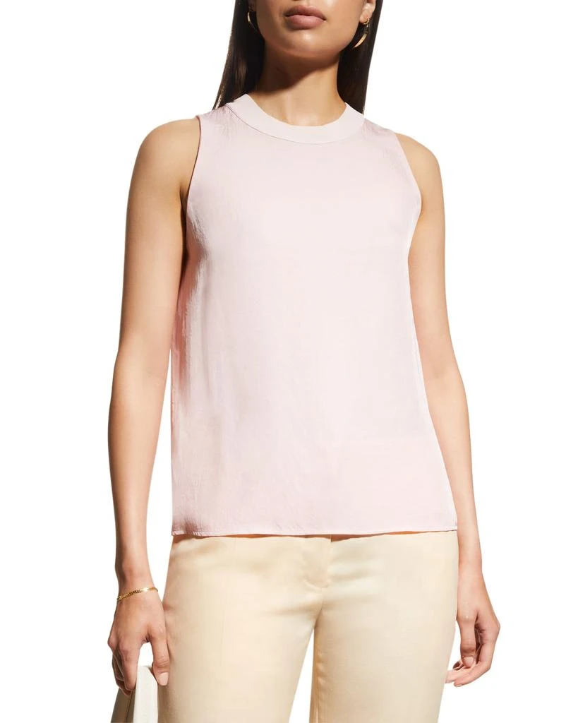 商品Vince|Short-Sleeve Shirred-Back Silk Blouse,价格¥2284,第3张图片详细描述