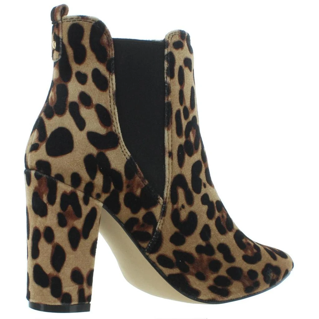 商品JANE AND THE SHOE|JANE AND THE SHOE Womens SUSAN Block Heel Animal Print Ankle Boots,价格¥69,第2张图片详细描述