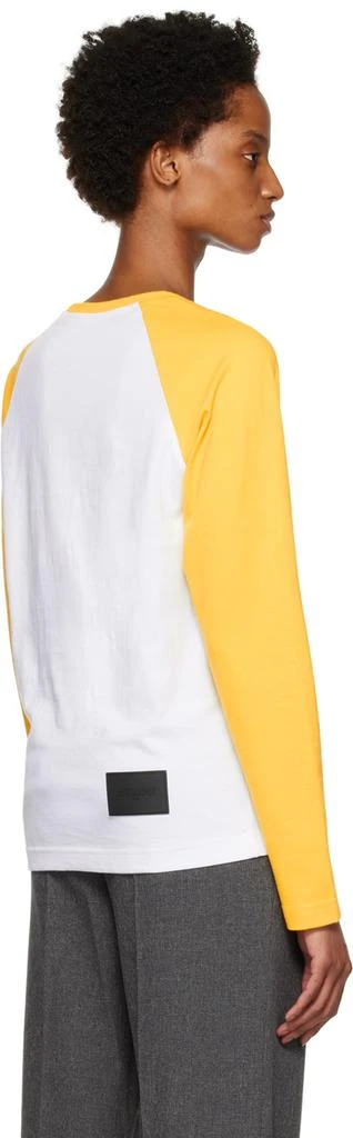 商品We11done|Yellow & White Cursive T-Shirt,价格¥492,第3张图片详细描述