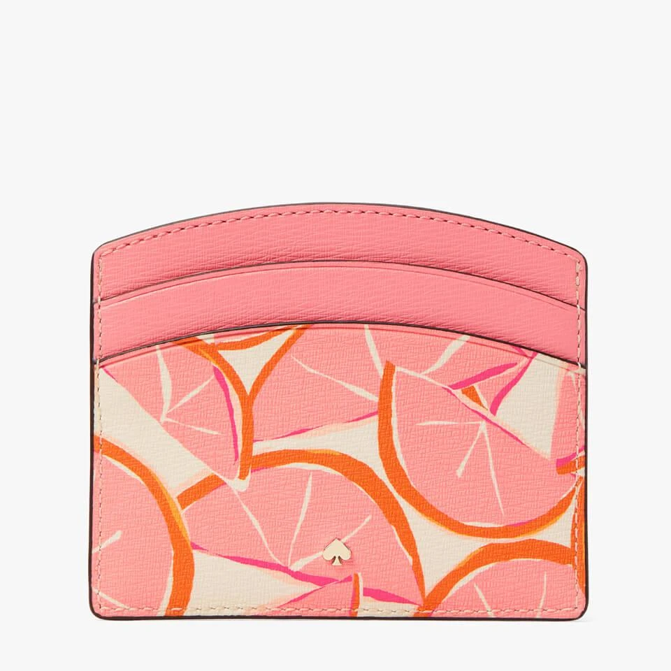 商品Kate Spade|Kate Spade New York Women's Spencer Grapefruit Card Holder - Pink Multi,价格¥282,第2张图片详细描述