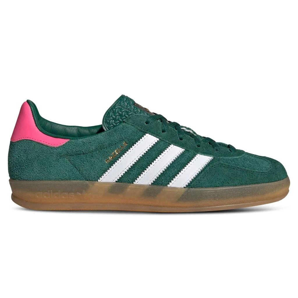 商品Adidas|Adidas Gazelle Indoor Collegiate Green Lucid Pink (W),价格¥1534,第1张图片