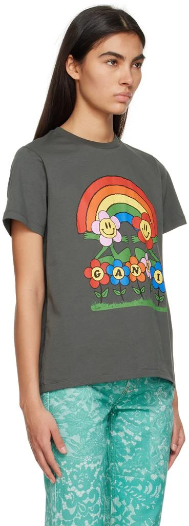 商品Ganni|Gray Rainbow T-Shirt,价格¥532,第2张图片详细描述