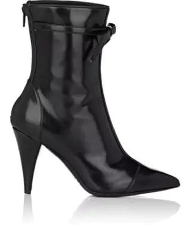 商品PHILOSOPHY di LORENZO SERAFINI|Bow-Embellished Spazzolato Leather Ankle Boots,价格¥3861,第1张图片