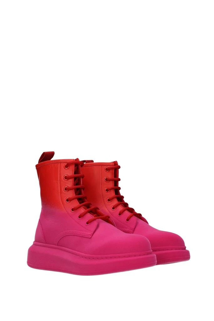 商品Alexander McQueen|Ankle boots Leather Pink Poppy,价格¥2858,第2张图片详细描述