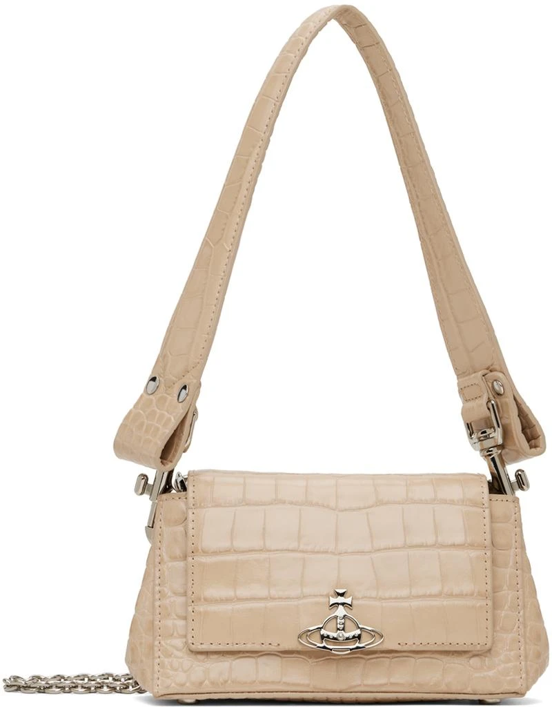 商品Vivienne Westwood|Beige Small Croc Hazel Bag,价格¥3805,第1张图片