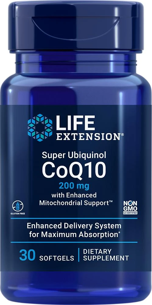 商品Life Extension|Super Ubiquinol CoQ10 with Enhanced Mitochondrial Support™, 30 softgels - 200 mg (200 mg, 30 softgels), Life Extension,价格¥286,第1张图片