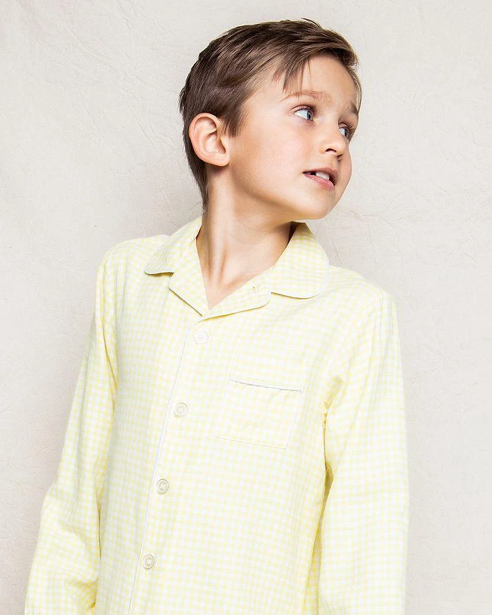 商品Petite Plume|Unisex Gingham Pajama Set - Baby, Little Kid, Big Kid,价格¥433,第3张图片详细描述