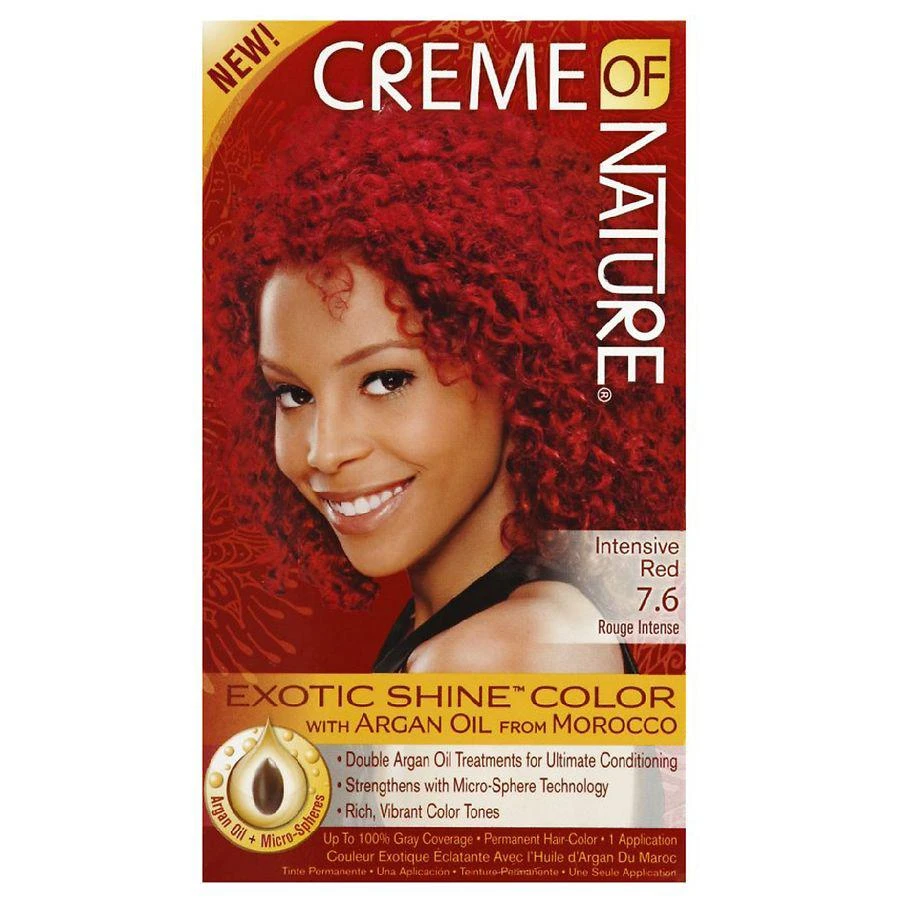 商品Creme Of Nature|Argan Oil Exotic Shine Permanent Hair Color Kit,价格¥75,第1张图片