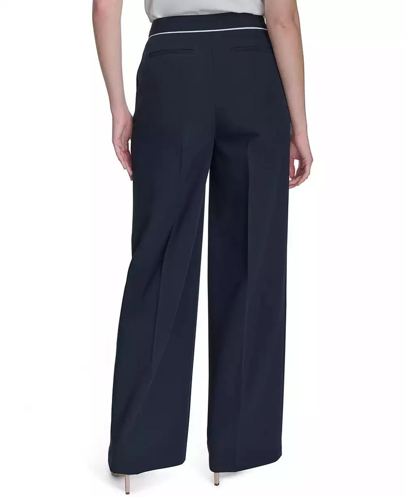商品Tommy Hilfiger|Women's Tipped High-Rise Bootcut Pants,价格¥733,第2张图片详细描述