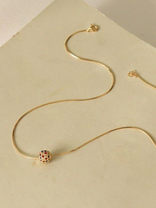 商品nuavo|Mirror gold necklace,价格¥667,第3张图片详细描述