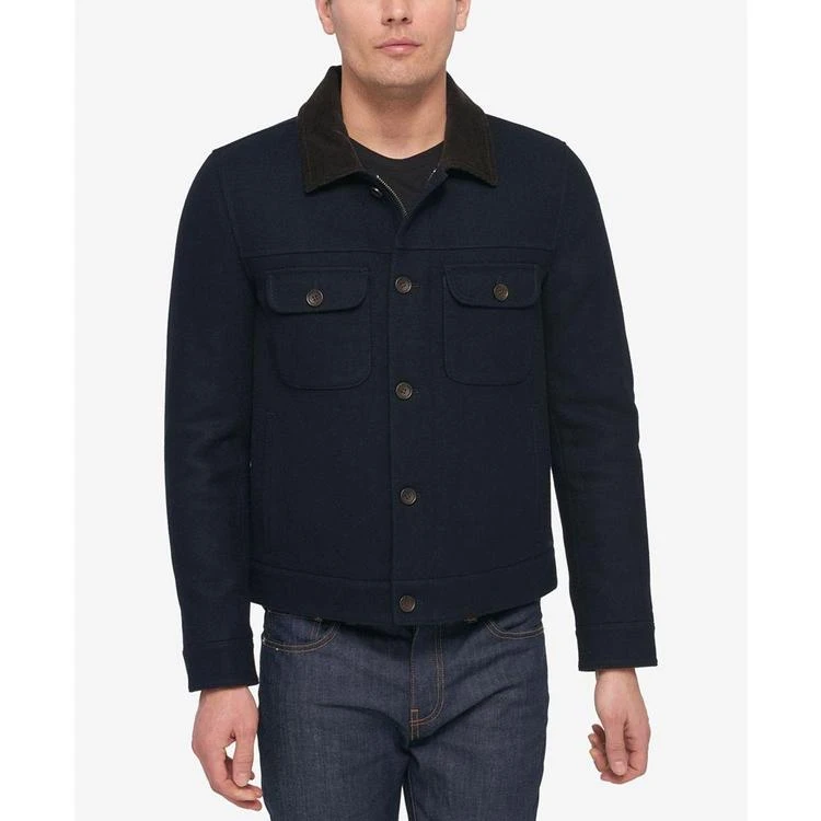 商品Tommy Hilfiger|Men's Navy Trucker Jacket,价格¥1018,第1张图片