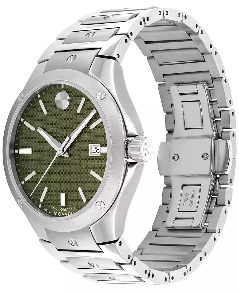 商品Movado|Men's Swiss Automatic  S.E. Stainless Steel Bracelet Watch 41mm,价格¥14107,第2张图片详细描述