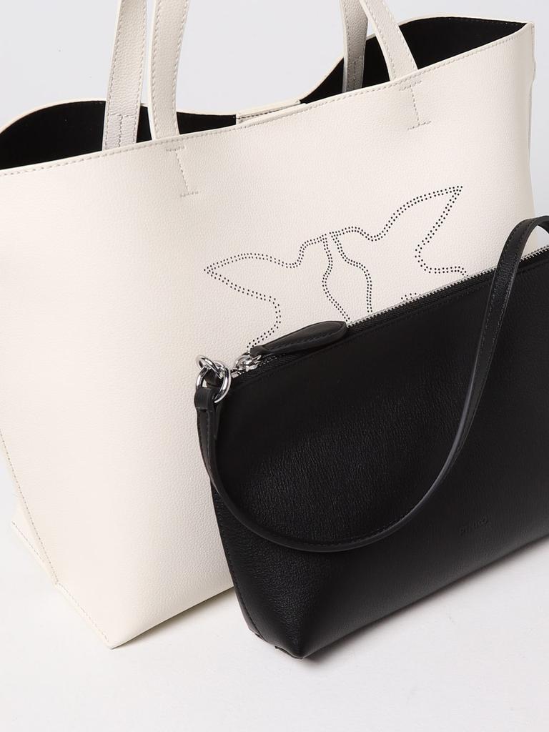 Pinko Everyday shopping bag in tumbled leather商品第3张图片规格展示