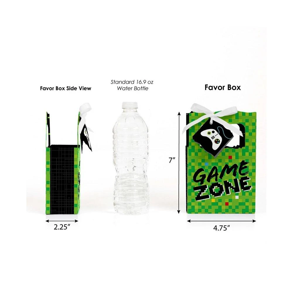 商品Big Dot of Happiness|Game Zone - Pixel Video Game Party or Birthday Party Favor Boxes - Set of 12,价格¥157,第3张图片详细描述