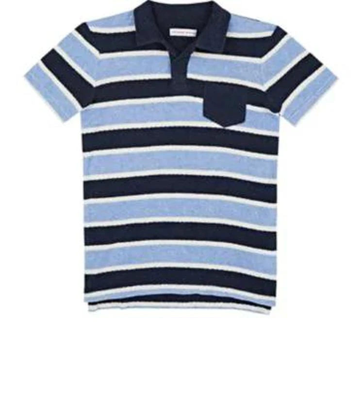 商品ORLEBAR BROWN|Striped Cotton Terry Polo Shirt,价格¥782,第1张图片