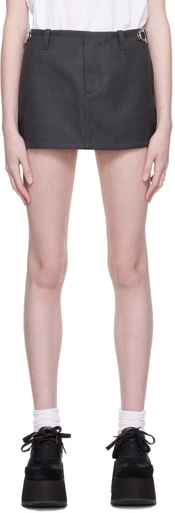 商品Marc Jacobs|Gray 'The Pushlock' Miniskirt,价格¥1235,第1张图片