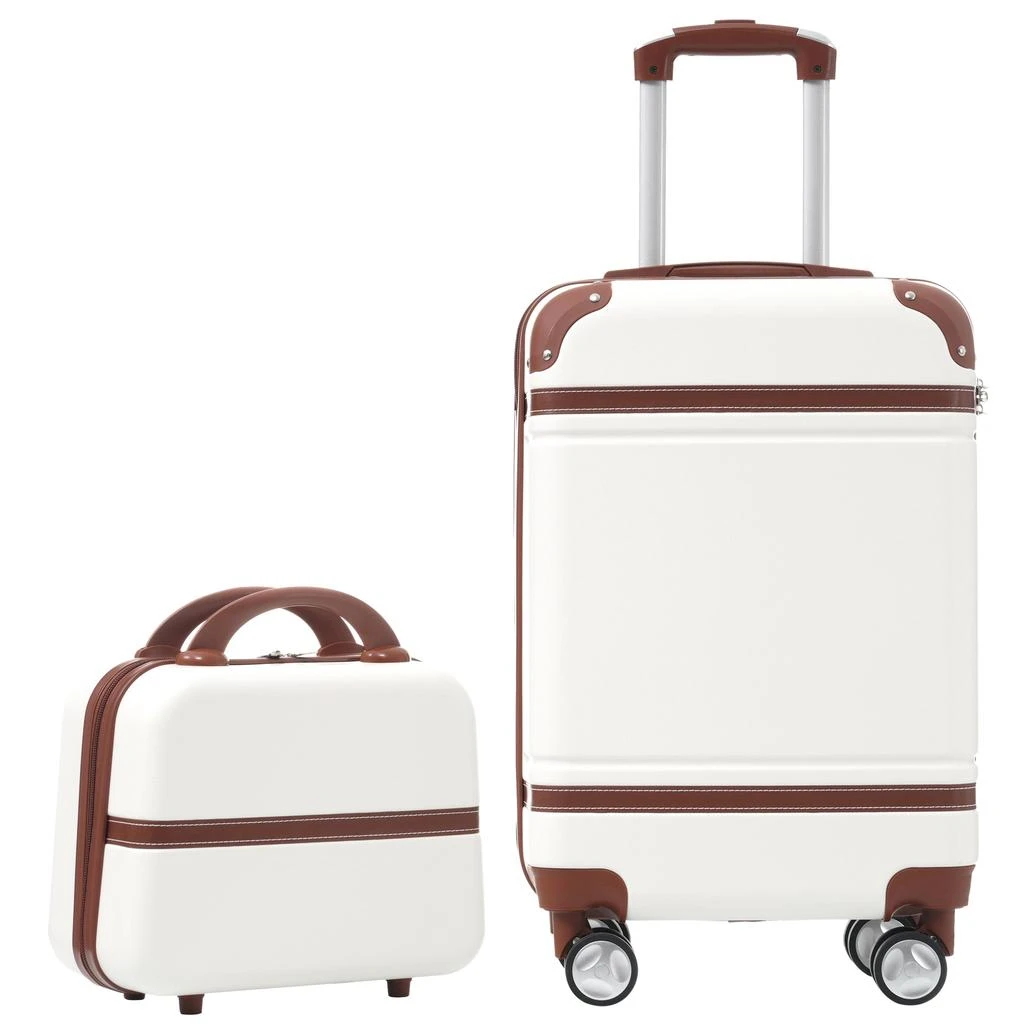 商品Streamdale Furniture|Streamdale 20 IN Hardside Luggage with Cosmetic Case,价格¥1035,第1张图片