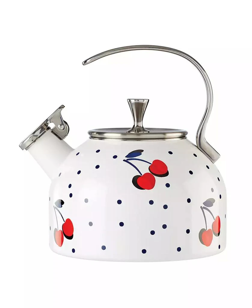 商品Kate Spade|new york Vintage Cherry Dot Tea Kettle,价格¥441,第1张图片