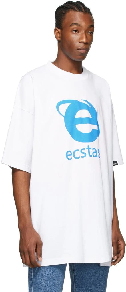 商品Vetements|White Oversized 'Ecstasy' T-Shirt,价格¥2430,第2张图片详细描述